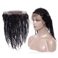 Best Selling 360 Human Hair Closure And Weave, 100% Malaysian Kinky Curly  Glueless 360 Degree Lace Frontal Closure  Baby Hair